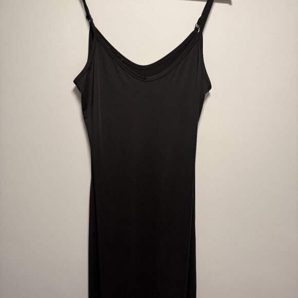 Bebe Black Maxi Crochet Body Con Dress Large Short Sleeve - Picture 8 of 10